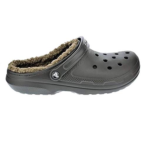 Crocs unisex adult Classic Lined Warm and Fuzzy Slippers Clog