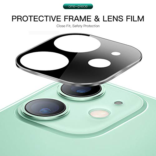 Compatible iPhone 11 Camera Lens Protector [2 Pack] Ultra Transparency HD Tempered Glass Camera Protector Anti-Fringerprint Anti-Scratch for iPhone 11 - Thumbnail 4