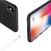 EasyAcc Case for iPhone X, [Support Wireless Charging] Black TPU Cover Phone Case Matte Finish Slim Profile Phone Protectors Compatible iPhone X