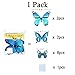 Ewong Butterfly Wall Decals, 36PCS 3D Butterflies Home Decor for Room, Wall Sticker for Girls Room Kids Bedroom Bathroom Baby Nursery Decoration (Blue)