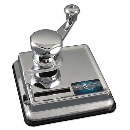 Zigarettenstopfmaschine OCB Mikromatic Duo mit Hebel aus Metall in silber glänzend