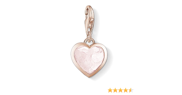 Thomas Sabo Pink Heart Rose Gold Charm 
