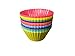 IBRR Silicone Colors Baking Cups Include 12 Shape Cupcake Liners And 12 Heart Muffin Cups, Silicone Cupcake Molds, Reusable Muffin Liners, Set Of 24