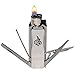 Clipper Lighter Multitool - LighterBro - Stainless Steel (Silver)