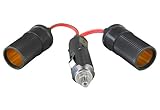 Uninex Car Cigarette Lighter Y Adapter Two-Way Double Plug 12V New Outlet Splitter