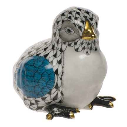 Herend Baby Chick 2.5 In H X 2.5 In L, Shaded Vhnm