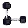 Suprfit dumbbell, zeshoekig, gewicht: 1-50 kg; per stuk of per paar; zeshoekige dumbbell(s) met een coating van rubber…