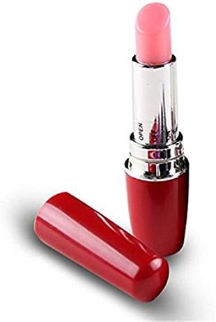 Siavicky Mini Lipstick Portable Massager Waterproof Electric Wireless Bullet Massager Powder Wand Massagers (red)