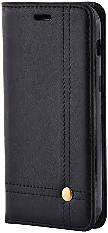 Galaxy A5 (2017) Leather Case, Gulee Flip Folio Book Cover Case, Money Pocket Wallet Cover with Kick Stand for Samsung Galaxy A5 (2017) (Black)
