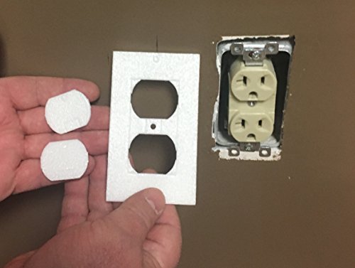 TradeGear Wall Plate Insulation Gasket 26 Pack - Wall Gasket Replacement Made with Weatherproof, Polyethylene Insulating Foam - Energy Saving, One Size Fits All Design