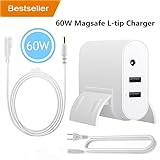 MacBook Pro Charger Replacement 60W Magsafe 1 L-tip Connector Power Adapter with 2 USB Charging Ports for Apple MacBook Pro A1278 A1181 A1184 A1330 A1342 A1344 (60W Magsafe-L)