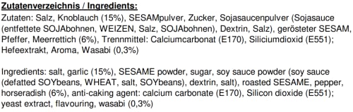 WASABI GARLIC EDAMAME SEASONING MIX 24G