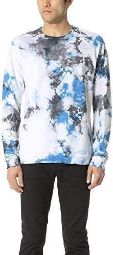 Mollusk Men's Super Nova Crew Neck Sweatshirt, Tie Dye, Large