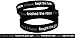 2 Timothy 4:7 Silicone Strength debossed wristband Bracelet Christian - Black with white / green text