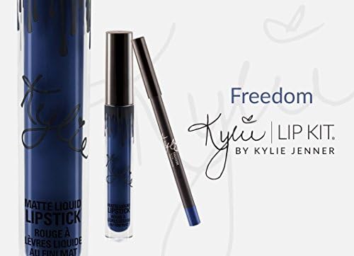 Kylie Jenner Matte Liquid Lipstick & Lip Liner Makeup Lip Kit Set (Freedom)
