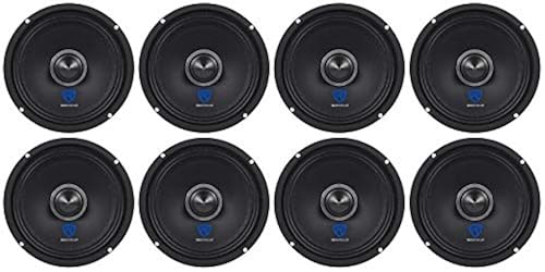 Rockville (8) RXM64 1200w Ohm Mid-Range Drivers Car