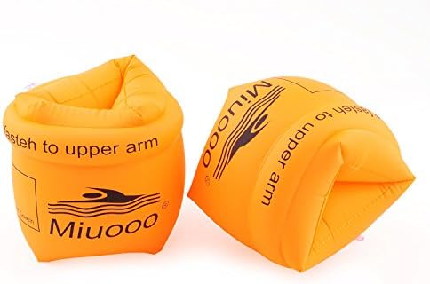 5 Packs Arm Floaties Inflatable Swim Arm Bands Floater Sleeves Swimming Rings Tube Armlets for Kids Toddlers and Adults