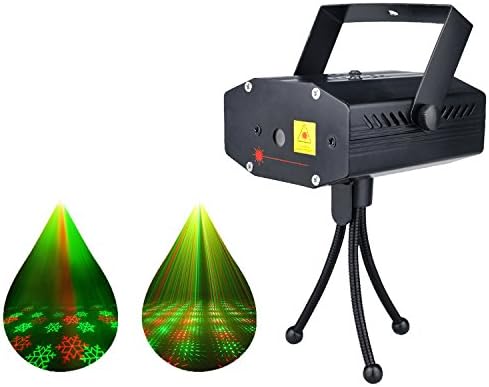 LED Projector Laser Lights Mini Auto Flash RGB Led Stage Lights Sound Activated for DJ Disco Party Home Show Birthday Party Wedding Stage Lighting