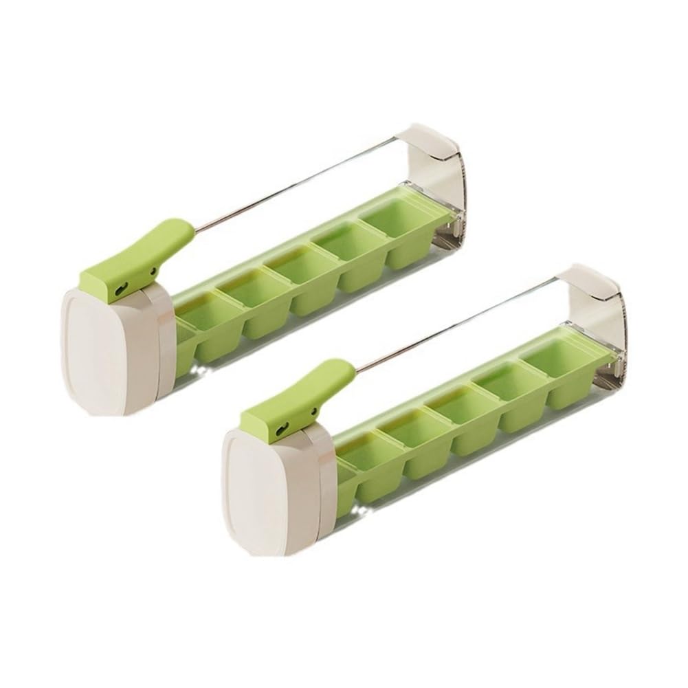 Vkyipg Tray Easy Demould Ice Maker with Handle Single Hand Mold Whiskey Cocktail Drink Ice Box B