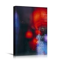 Canvas Wall Art Lights Bokeh Abstract Colorful Contemporary Hallway Mixed Media Multicolor Patterns - 12x18 inches
