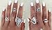 WellieSTR 38 Pieces Turkish Arrow Moon Turquoise Joint Knuckle Nail Midi Ring Set Boho Ring Set