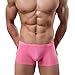 Binmer(TM)Men Underwear Sexy Boxer Briefs Breathable Fashion Underpants (XL, Pink)