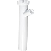 Q43535 Plastic Branch Tailpiece for Tubular Drain Applications 1-1/2 Inch White