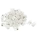 uxcell 40 Pcs Phone Modular Plug, Household RJ9 4P4C Telephone Cable End Phone Adapter Connector, Standard Jack for Telephone Handset Flat Stranded Cable Wire, Clear