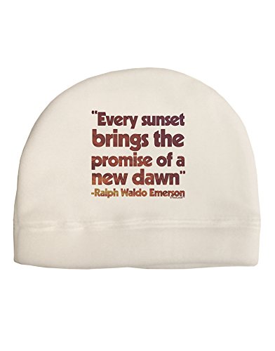 TooLoud Emerson Sunset Quote Child Fleece Beanie Cap Hat