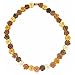 Hawaiian Plumeria Flower Koa and Mahogany Wood Necklace