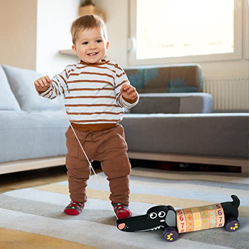 Dog Pull ToysMontessori Wooden ToysAbacus for Toddlers 13Preschool