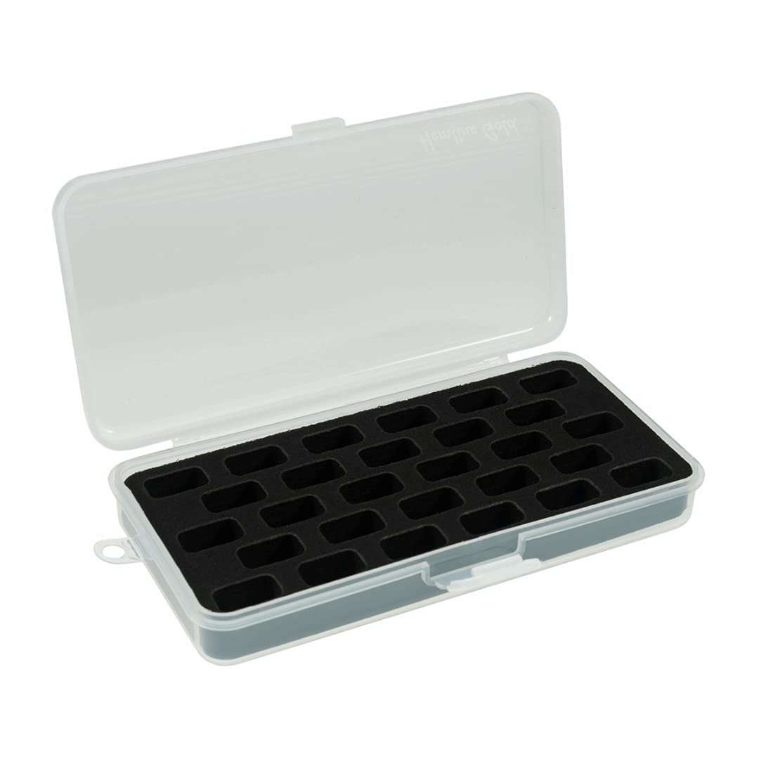 Hemline Gold Bobbin Box: with Tray - Holds 28 Bobbins