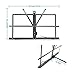 Music Stand, Vangoa Folding Sheet Music Stand with Detachable Microphone Stand & Phone Holder, Portable Lightweight with Music Sheet Clip Holder & Carrying Bag for Instrumental Performance
