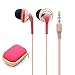 KATEVO Compatible with Most 3.5mm Interface Device (IOS/Android Smart-phone, Laptops, Gaming, etc.), In-Ear Wired Headphones Mic, Color Random, Pack of 2 PCS