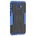 PUSHIMEI Galaxy J4 Plus Case,Galaxy J6 Plus Case, with Kickstand Hard PC Back Cover Soft TPU Dual Layer Protection Phone Case Cover for Samsung Galaxy J4 Prime/J4 Core/J6 Prime(Blue Kickstand case)