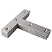 Alise T Flat Brackets,Corner Bracket Corner Brace Mending Plate Repair 80mm x 80mm Stainless Steel Flat Braces for Wood Tables, Chairs, Sofas, Beds, Cabinets, Doors and Windows,Brushed,Pack of 10