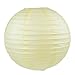 WYZworks Round Paper Lanterns 10 Pack (Ivory Cream, 10