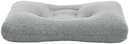 MQHY-Help sleep memory pillow resin Polyethylene hollow tube pillow can be washed treatment cervical pillow smile magic Relieve Snoring pillow shallow gray 52cm 32cm 10cm