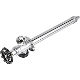 EFIELD 10-inch Anti-Siphon Frost Free Sillcock 1/2 inch Pex Crimp X 3/4 inch Hose Bibb, Chrome Plated Brass Body, 10 inch,(SI