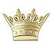 PinMart's Royal Gold Crown Lapel Pin
