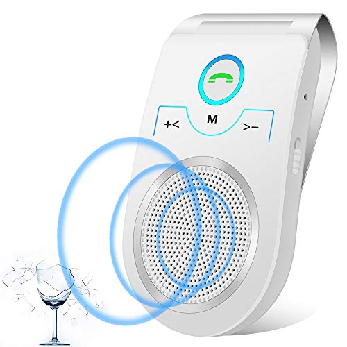 Upgraded 2019 Bluetooth Speaker for Car, Handsfree Car Kits with Enhanced HD Sound, Wireless in-car Speakerphone for Hands Free Calling | Siri & Google Assistant | 3W Speaker | GPS | Music Streaming - Thumbnail 7