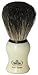 Omega 13109 Creamy Curved Handle Pure Badger Shaving Brush