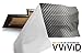 VViViD Auto Emblem Vinyl Wrap, Gunmetal Grey Carbon Fiber, Compatible with Chevy Bowtie Logo, 11.8 Inches x 4 Inches Sheets (x2)
