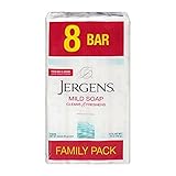 Jergens Family Pack Mild Soap 8 Bars 3.5 oz ea (Pack of 2)