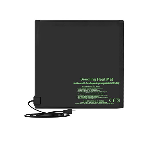 BloomGrow 20”x10” 20”x20” 48”x20” Seed Starter Pad Germination Propagation Clone Seedling Heat Mat (20”x20”)