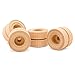 Mini Wooden Wheels, 1-1/2 Inch Thick Dual Treaded Wheel, 2 inch Diameter, Pack of 12, for Crafts by Woodpeckers