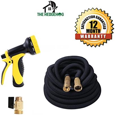 NEW Expandable Garden Hose Set w/ Brass Connectors, 10-Pattern Spray Nozzle. 25ft, 50ft, 75ft &amp; 100ft sets. High Pressure. Great flexible hose for all watering needs! Hose pipe included! (50 feet)