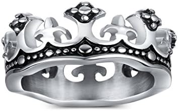 Royal King Crown Men's Titanium Ring (10)