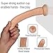 Slim Dildo with Suction Cup, BEING FETISH G Spot Realistic Penis Dildo 8.26 inch Anal Realistic Penis Harness Compatible Adult Sex Female Massage Masturbation Toys Strap for Women Flesh Skin Body Safe