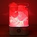 TOMNEW Natural Himalayan Salt Lamp, USB Real Himalayas Himilian Pink Salt Crystal Rock Lamp Good for Health Small Mineral Negative Ionic Stone Lava Salt Night Light for Bedroom Office (S-White)